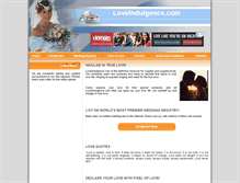 Tablet Screenshot of loveindulgence.com